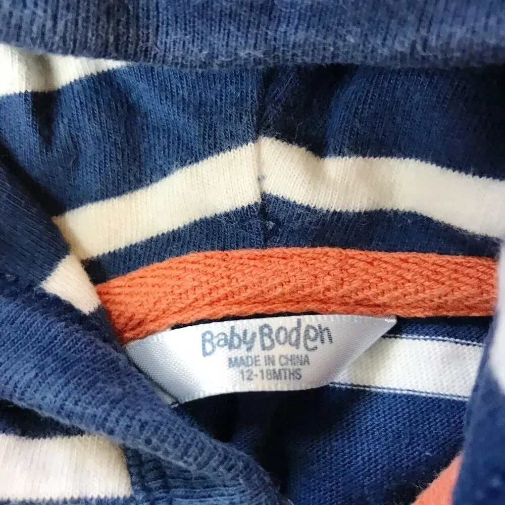 Baby Boden 100% Cotton Striped Top 12-18M